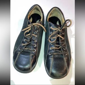 Born Hawkeye Black Leather Oxford Sneaker Shoe Size Womens 11 11/43 W3578
